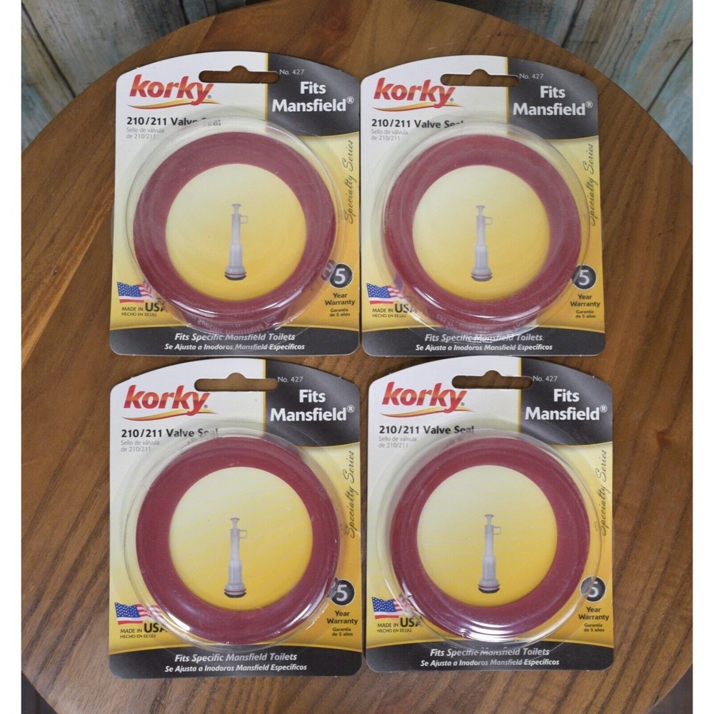 4Pk Korky Mansfield 210/211 Valve Seal Toilet Repairs No 427
